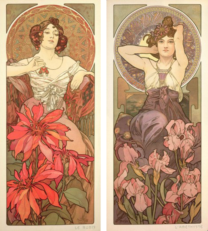 the french jewelry post - Mucha's Art Nouveau jewelry