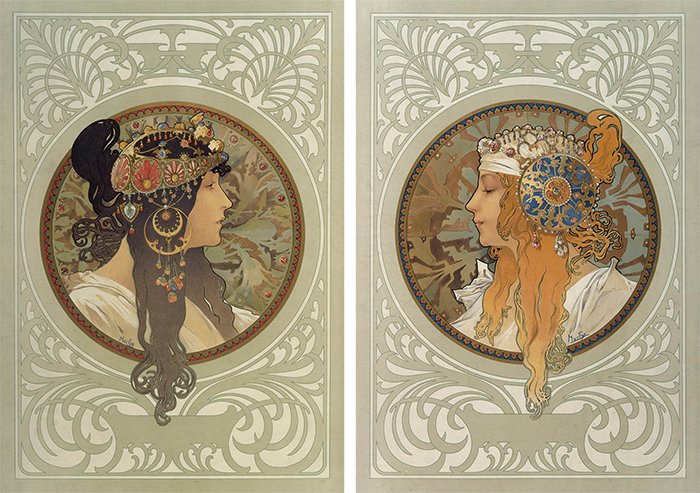 the french jewelry post - Mucha's Art Nouveau jewelry