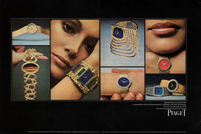 Piaget - Publicité Vogue 1970