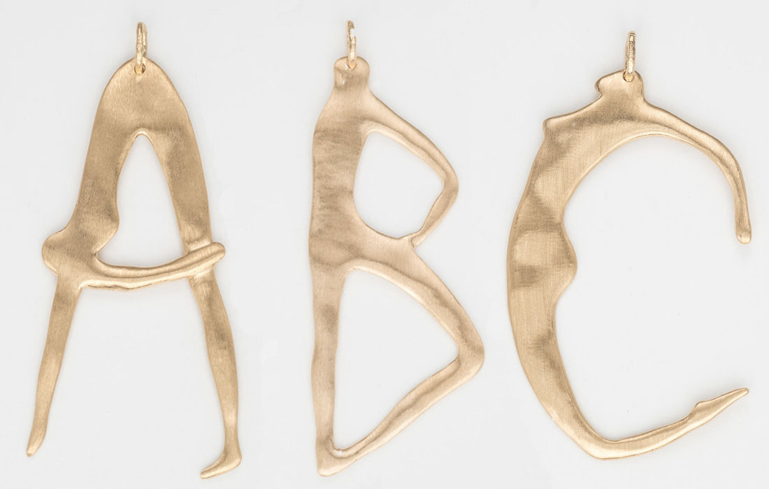 bjørg s nude alphabet the french jewelry post by sandrine merle