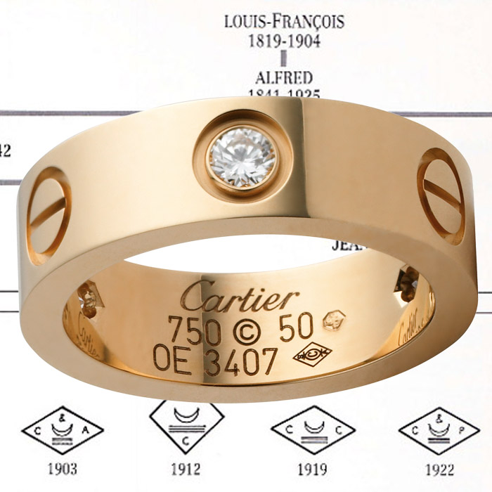 cartier jewelry marks