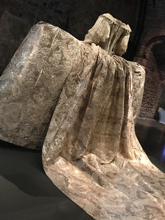 Sofia Magdalena's weeding dress at the Royal Palace